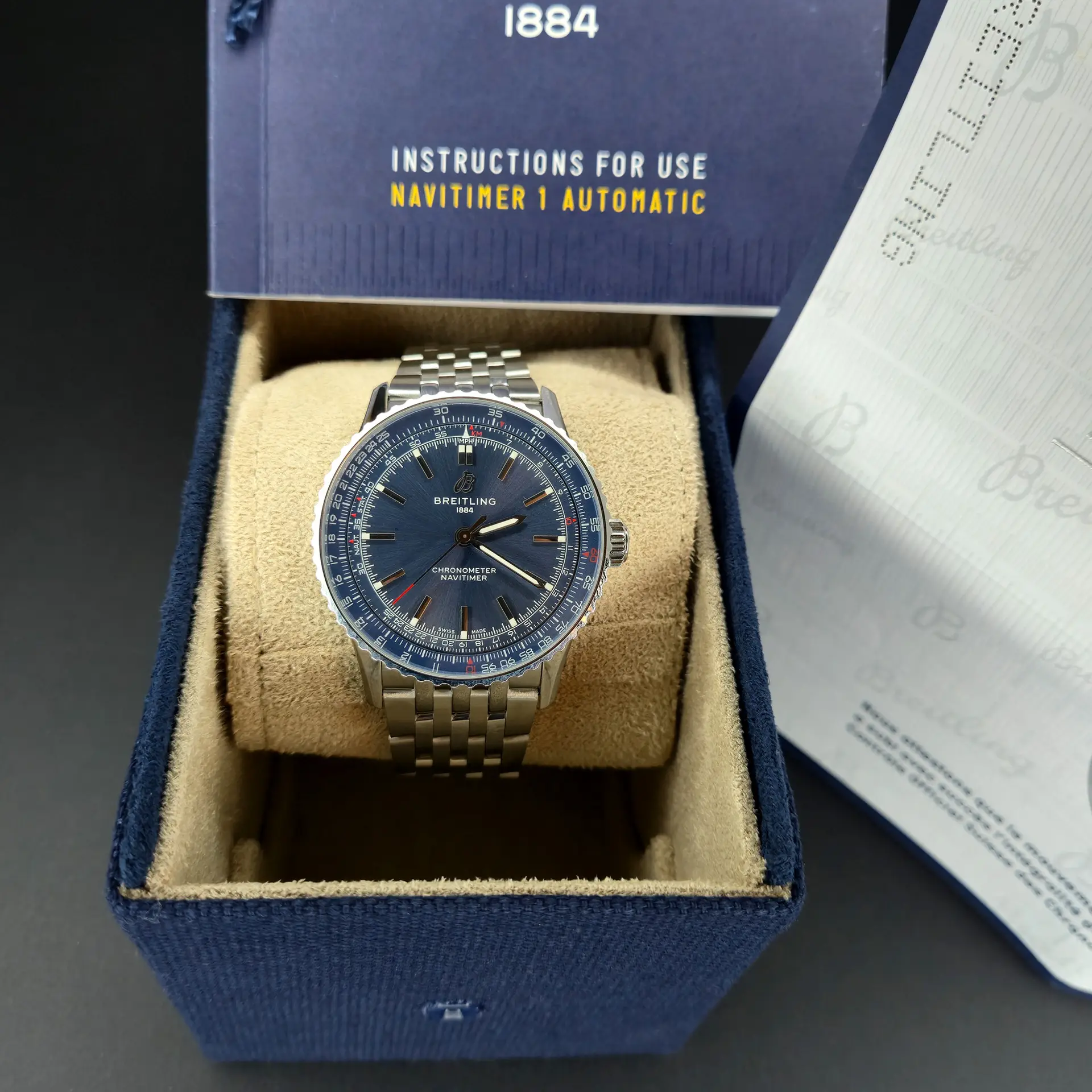 Breitling Navitimer 41 Blue Luxury Watch
