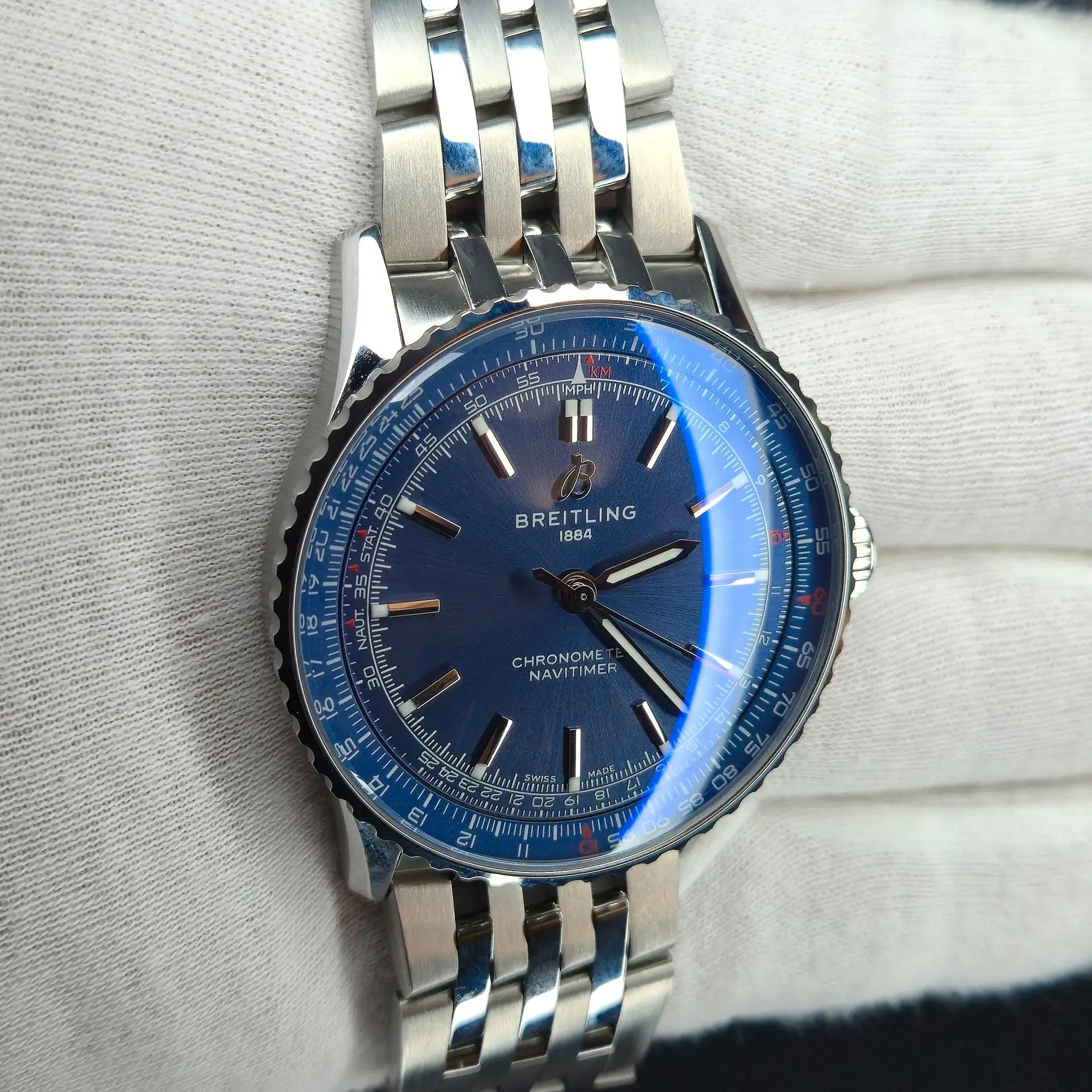 Breitling Navitimer 41 Blue Luxury Watch