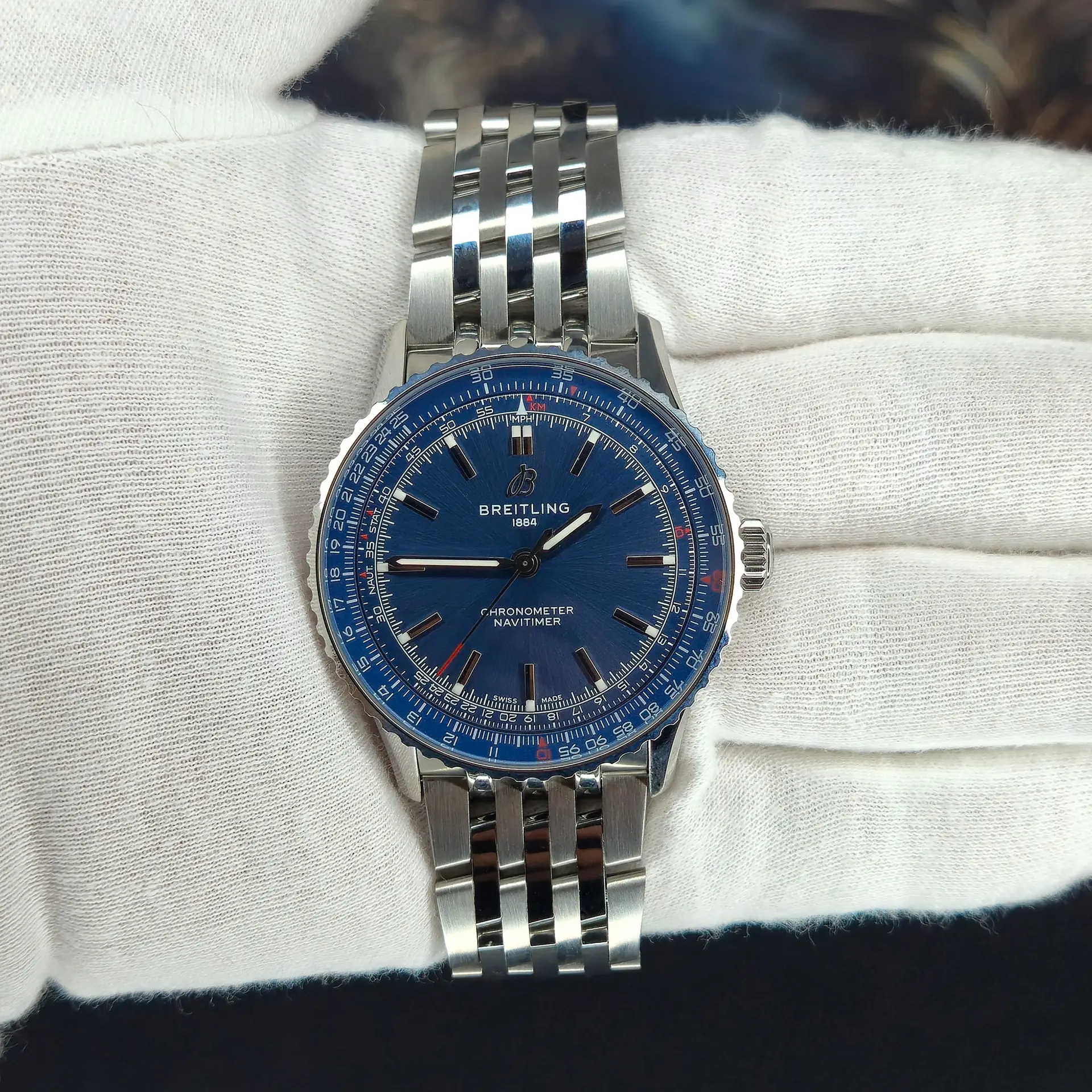 Breitling Navitimer 41 Blue Luxury Watch