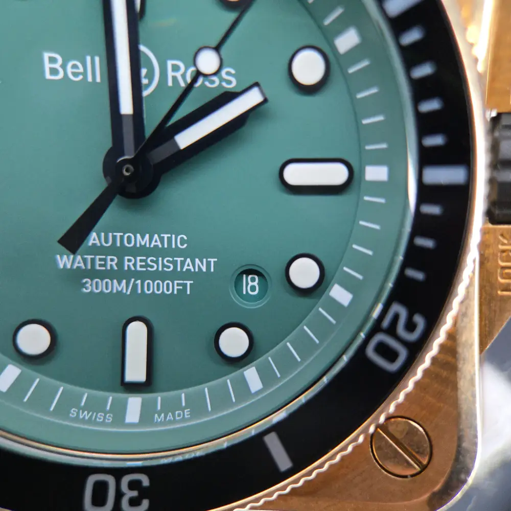 Bell & Ross BR03-92 Diver Black & Abyss Green Bronze 42mm BR0392-D-LT-BR/SRB