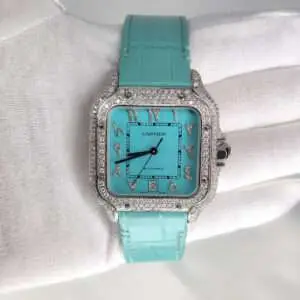 Cartier Santo Large WSSA0009 Tiffany Blue